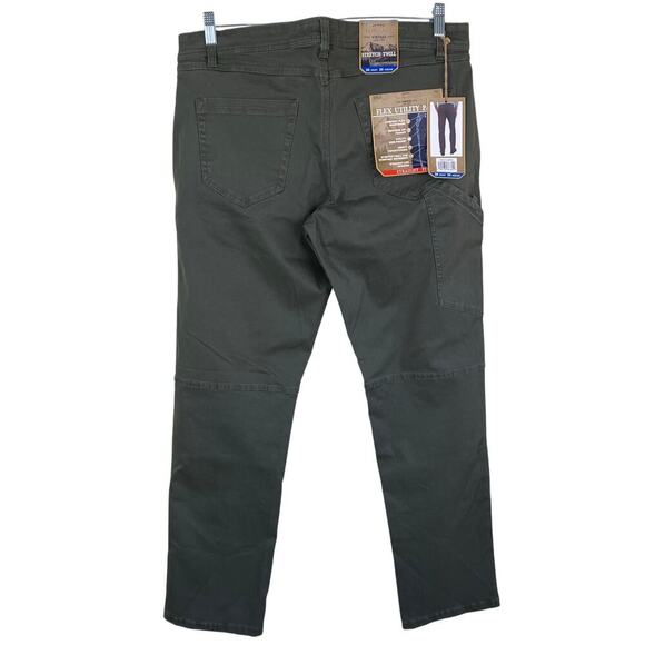 Weatherproof Vintage Mens Sz 36x30 Flax Utility Pant Straight Fit Stretch Twill - Picture 4 of 15